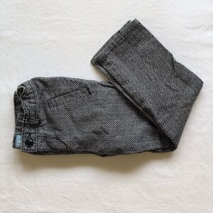 babyGap herringbone stretch cotton slim fit trousers with buttons 3T girls